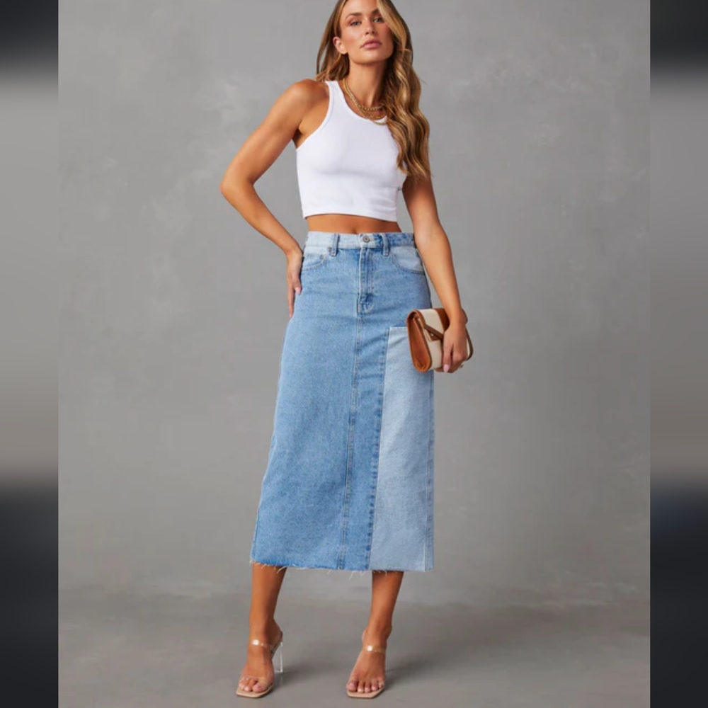 Vici Amryn two tone midi skirt